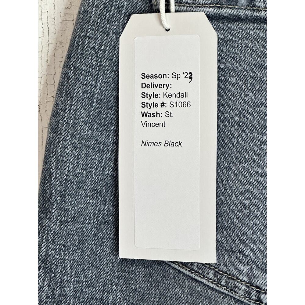 NWT Fidelity Kendall Denim Mid Rise S1066 Anthropologie Jeans 26 Wide Leg Crop - Picture 9 of 14